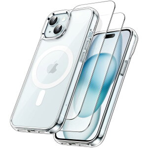JETech 3 in 1 iPhone 15 6.1 C`p }Olbg P[X 2KXtBt MagSafeΉ ϏՌop[ X}zJo[ (NA)