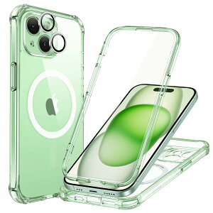 ESR iPhone 15 �P�[�X�Z�b�g 1�Z�b�g�ʃ����Y�ی�t�B���� ��phone15 �P�[�X MagSafe�݊��X�}�z�P�[�X�Ή� �S�ʕی�^�C�v�R�p�K�i�ی�� �Ϗ��� Armor�V���[�Y iphone15 �P�[�X �N���A�݂ǂ�