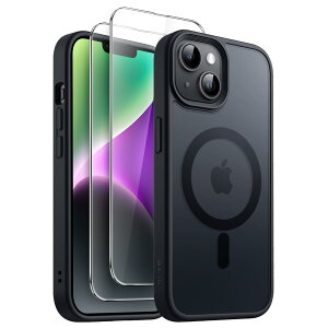 JETech 3 in 1 iPhone 14 6.1 C`p }Olbg P[X 2KXtBt MagSafeΉ }bgobN ϏՌX}zJo[ (ubN)