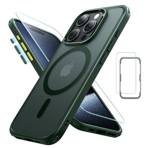 �y5 in 1�Z�b�g�I�ی�t�B�����t���zESR iPhone 15 Pro Max �P�[�X Magsafe�Ή� ������ �}�b�g�P�[�X ��� �J���� �����Y�ی�t�B�����t�� �ČRMIL�K�i �ϏՌ� ���h�~ ��phone15pro max �P�[�X �X�g���b�v