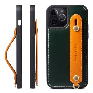 HANATORA iPhone15Pro �P�[�X �{�v �ϏՌ� �w�ʃx���g �X�g���b�v�����O �X�}�z�P�[�X �X�}�z �X�^���h�@�\ �R�[�h�z���_�[ �K���X�t�B���� �t�� �I�C���h���U�[ �M�t�g �O���[��+�I�����W GH-15Pro-