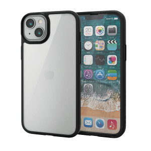 GR yKXtBtz iPhone 14 Plus P[X Jo[ 360xی ϏՌ Ռz ^ 0.9mm Xgbvz[t t[J[(ubN) NA PM-A22BTS3BK