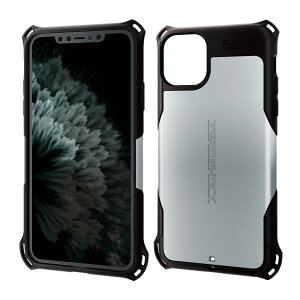 �G���R�� iPhone 11 Pro Max �P�[�X ZEROSHOCK �ϏՌ� [�������̏Ռ�����{�̂��Ռ��z���\�� (�Ռ��z���t�B�����t)] �X�g���b�v�z�[���t�� �V���o�[ PM-A19DZEROSV