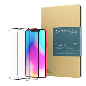 [HYPER GUARD] iPhone12 mini KXtB nCubgR 2 SIAAF؎擾 w\ Sʕی  ϏՌ یtB nCp[K[h KGF-N-6