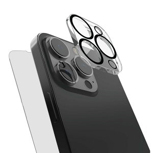 �yRAPTIC�z iPhone15ProMax �Ή� �t�� �K���X�t�B����/�J�����ی�t�B���� 2�_ �Z�b�g 9H �����K���X �w�� �C�A �� �h�~ �t�B���� �J�����ی�J�o�[ ���{�� �K���X �g�p [ Apple iPhone15 ProMax �A�C�t�H��