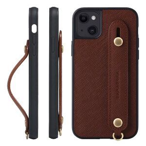 HANATORA iPhone14 P[X {v ϏՌ wʃxg XgbvO X}zP[X X}z X^h@\ KXtB t TtBA[m U[ Mtg }OlbgȂ uE XGH-14-Brown