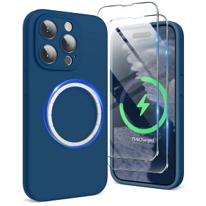 SURPHY iPhone15pro max�p�P�[�X MagSafe�Ή��C�t�B�����t�� 6.7�C���`�Ή�(2023) iPhone15�v�� �}�b�N�X�V���R���P�[�X(�J�����̑S�ʕی�) �}�O�l�b�g���� iPhone15pro max�p�\�t�g�J�o�[ (�z���C�Y���u���[)