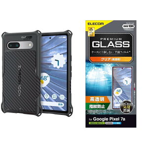 �y�t�B�����Z�b�g�z �G���R�� Google Pixel 7a �P�[�X �ϏՌ� ZEROSHOCK �l�p�G�A�[�N�b�V���� �n�j�J���\�� �X�g���b�v�z�[���t�� �u���b�N PMWP231ZEROGBK + Google Pixel 7a �K���X�t�B���� �w��F�� �d