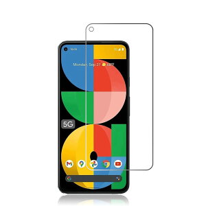 RUIMI FOR Google pixel 5A 5G �p�̃K���X�t�B���� for Google pixel 5A 5G �p�̉t���ی�t�B���� �����K���X�t�B���� ���{���f�ވ��Ɏq�� 99% �̓��ߐ� 2.5D ���E���h�G�b�W���H �ɏ�̃^�b�`�� 0.33mm���� �d