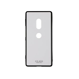 Xperia(TM) XZ2 SO-03K/SOV37/SoftBank �w�ʃK���X�V�F���P�[�X�uSHELL GLASS�v �z���C�g