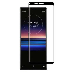 For Xperia 1 KXtB GNXyA 1 SO-03L au SOV40 y{ɎqztB KX t یtB P[X wFؑΉ dx9H ϏՌ Uh~ 3D TouchΉ x^b` wh