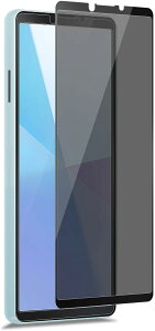 【覗き見防止】Xperia 10 VI 用 ガラスフィルム 強化ガラス プライバシー保護フィルム エクスペリア SO-52E/SOG14/XQ-ES44 対応 強化ガラス 9H 耐衝撃 高透過率 指紋防止 防水撥油 気泡防止 飛散防止 X