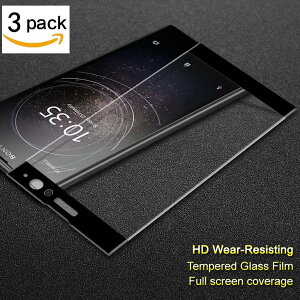 3������zSony Xperia XA2 Ultra�����K���X�t�B���� Sony Xperia XA2 Ultras�ϏՌ��t���ی�t�B���� �ϋv�� �t���J�o�[ Sony Xperia XA2 Ultra�t���ی�t�B����2.5D ���E���h�G�b�W���H HD ������ �a���� �w��h