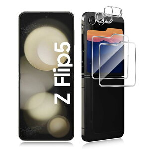 �u2+2�Z�b�g�vYiOne For Samsung Galaxy Z Flip5 �K���X�t�B����(2��)+�J�����t�B����(2��) Samsung Galaxy Z Flip5 �����K���X �d�x9H �ϏՌ� �X�N���b�`�h�~ ���Ɏq�f�ސ� �����ߗ� �����z�� �C�A�[�� �w��h
