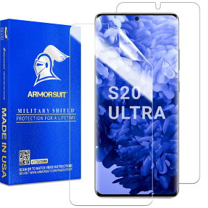 ArmorSuit (�A�[�}�[�X�[�c) �~���^���[�V�[���h �X�N���[���v���e�N�^�[ Samsung Galaxy S20 Ultra 5G 6.9�C���`�p�f�U�C�� �P�[�X�ɂ҂�����t�B�b�g �����g�w��F�ؑΉ� �C�A�h�~ HD �����t�B����