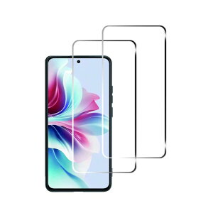 【2枚セット】 FOR OPPO Reno11 A フィルム 強化ガラス 旭硝子製 FOR OPPO Reno11 A ガラスフィルム 全面保護 硬度9H 飛散防止 指紋防止 自動吸着 気泡防止 液晶保護フィルム