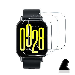【3枚セット】 対応 Xiaomi Redmi Watch 5 Active ガラスフィルム 保護フィルム 3枚 対応 Redmi Watch 5 Active フィルム 【 硬度9H 日本旭硝子製 】 対応 Redmi Watch 5 Active 2インチ 液晶保護フィルム キズ防止