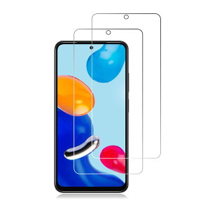 �y2���Z�b�g�z FOR Xiaomi Redmi Note 11 ��p�K���X�t�B���� for Xiaomi Redmi Note 11S ��p�t���ی�t�B���� �����K���X�t�B���� ���{���f�ވ��Ɏq�� �����ߐ� 2.5D ���E���h�G�b�W���H �ɏ�̃^�b�`�� 0