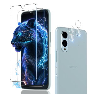 【2+2枚セット】 対応 Arrows We2 / F-52E / FCG02 ガラスフィルム (2枚) + カメラフィルム (2枚) 【日本製素材旭硝子製】 用 arrows We2 フィルム 強化ガラス 液晶 保護フィルム 硬度9H 耐衝撃 飛散防止 指