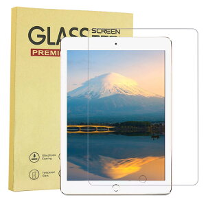 �y2���Z�b�g�ziPad 9.7 �K���X�t�B���� iPadAir2/Air/Pro9.7 �t�B���� �A�C�p�b�h9.7 �����K���X iPad5/iPad6�p �t���ی�t�B���� �d�x9H/�C�A�[��/�w��h�~/���Ɏq/�\��t���ȒP