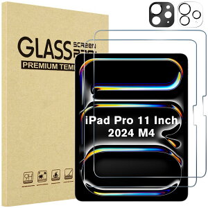 ProCase iPad Pro 11 M4 2024 (A2836 A2837 A3006) tB2{Yی2(ubN+NA) 11C` ϏՌ tیtB KX XN[veN^[