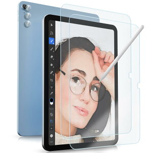 ProCase iPad 10世代 ペーパーライクフィルム(2枚) & レンズ保護(3枚) 10.9インチ アンチグレア 耐衝撃 全面吸着タイプ 貼る工具付き