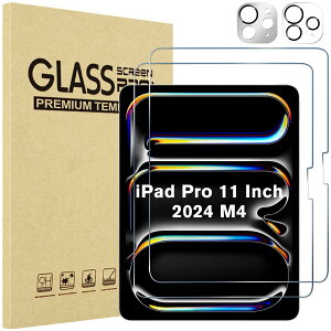 ProCase iPad Pro 11 M4 2024 (A2836 A2837 A3006) tB2{Yی2(Vo[+NA) 11C` ϏՌ tیtB KX XN[veN^[