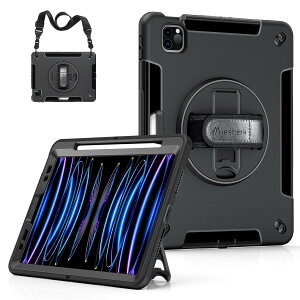 Miesherk iPad Air 5 P[X 4 P[X 10.9 C`ɑΉ ipad pro 11C` 4/3/2ɒʗp یJo[ ϏՌ v ho 360°]X^h Jbg y[ nhV_[Xg