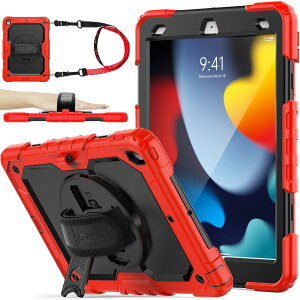 SEYMAC stock iPad 10.2C` 9/8/7 P[X ϏՌ یtBt y[ 360°]X^h nhXgbv V_[Xgbv SʕیJo[ (bh+ubN)