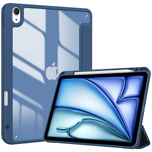 ProCase iPad Air 11C` M2 (2024) / iPad Air5 (2022) / Air4 (2020) P[X 10.9C`  NAJo[ y[ ϏՌ O܂ X^h X}[gJo[ (lCr[)