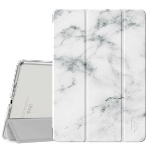 Dadanism 第9/8/7世代 アップル iPad 10.2インチ 2021/2020/2019モデル 半透明 カバー スタンドケース オートスリープ機能 軽量 薄型 PU+PC マイクロファイバー裏地 耐久性 全面保護 White Marble