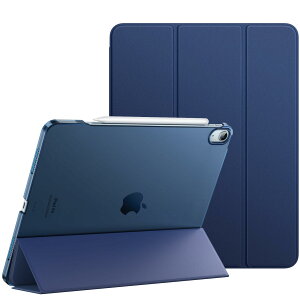 MoKo iPad Air 13C` 2024 P[X iPad Air 13C`(M2) p蒠^Jo[ I[gX[v@\ Pencil ProtΉ O܂X^h PUU[O n}CNt@Co[ NavyBlue