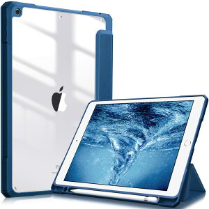 Fintie iPad 10.2 �P�[�X iPad ��9 / 8 / 7���� �P�[�X 2021 2020 2019 �����o�b�N�J�o�[ Apple Pencil ���[�\ �O�܃X�^���h �X���[�v�@�\ �y�� ���^ �����h�~ PU�������U�[ TPU (���f���ԍ�A2602�AA2603�AA26