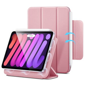 ESR iPad mini7 P[X (A17 ProA2024) iPad mini 7/6 P[X (8.3C`A2024/2021) X O܂2WAYX^h ̓}Olbg A^b`g ϋvی Pencil Pro/USB-CΉ sN