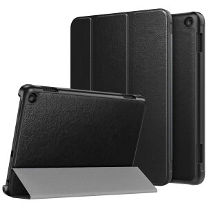 ATiC Fire HD 8 P[X 12/10 Fire HD 8/8 Plus pJo[ 2024/2022/2020 I[gX[vΉ X^hP[X y ^ ϏՌ h~ Black