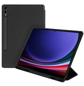 �yararee�z Galaxy Tab S9+ S9FE+ �Ή� �P�[�X �ϏՌ� PU ���U�[ S�y�����[ �[�d �X�^���h �@�\ �t �蒠�^ �^�u���b�g �J�o�[ [ Samsumg GalaxyTab S9 Plus FE+ �M�����N�V�[�^�u���b�g S9�v���X S9FE�v���X SCT22