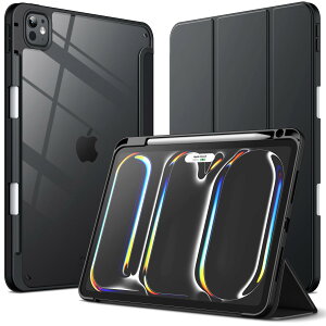 JEDirect iPad Pro 11C` M4 2024 (5) pP[X Pencilz_[t obNJo[ XX^h Ռz ^ubgJo[ I[gEFCN/X[v@\ (ubN)