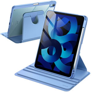 JEDirect ]P[X iPad Air 11C` M2 (2024)AiPad Air 5/4p (2022/2020A5/4A10.9C`) Pencilz_[t 360°]ی X^hJo[ NAobN EFCN/X[v (F)