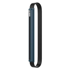 Apple Pencil ケース MoKo アップルペンシルホルダーケース 第1/2世代/USB-C/Pencil Pro兼用 ペンカバー チャック式 PUレザー ゴムバンド付きiPad 10/iPad Air5/4 /iPad 10.2/ iPad Pro 11/12.9など 9.7~12.9in対応 Indigo
