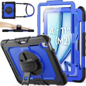 SEYMAC stock 2024N 11C`iPad Air(M2)ϏՌP[X یtBt y[ 360°]X^h nhXgbv V_[Xgbv SʕیJo[ iPad Air 11 2024p^iu[j