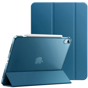 JEDirect iPad Air 11 �C���` M2 (2024), iPadAir5/4 �P�[�X�i2022/2020���f���A10.9�C���`�j�X�����X�^���h�n�[�h�o�b�N �E�F�C�N�A�b�v/�I�[�g�X���[�v�@�\�t�� �^�u���b�g�J�o�[ (�e�B�[���u���[)