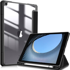 Fintie iPad 10.2 �P�[�X iPad ��9 / 8 / 7���� �P�[�X 2021 2020 2019 �����o�b�N�J�o�[ Apple Pencil ���[�\ �O�܃X�^���h �X���[�v�@�\ �y�� ���^ �����h�~ PU�������U�[ TPU (���f���ԍ�A2602�AA2603�AA26