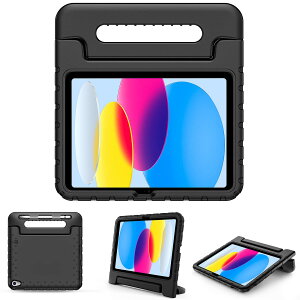 ProCase iPad 10 LbYP[X 10.9" 2022 (A2696 A2757 A2777) ϏՌ nhƃLbNX^ht yʃop[P[X -ubN