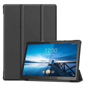 Lenovo Tab5 10�C���` �P�[�X �yELMK�z �y�� ���^ PU ���U�[ �X�}�[�g �J�o�[ �ϏՌ� ���h�~ �n�[�h �w�� �P�[�X ���m�{ softbank Tab5 10 801LV �Ή� (�u���b�N)