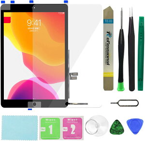 iPad 7 72019(A2197 A2198 A2200)/iPad 8810.2C`(A2270 A2428 A2429 A2430)pXN[fW^CU[ (LCD͊܂܂܂)z[{^t+tB + vCXg[ڒ + c[