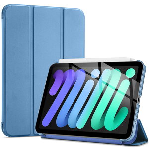 ProCase iPad Mini A17 Pro 7 2024 Mini6 P[X 2021 8.3C`AX O܂X^h n[hobNJo[AKp@FiPad Mini A17 Pro 7 2024AMini 6 2021 -u[