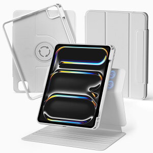 nimin iPad Pro 13C` P[X 2024 (M4)p 360x] }OlbgXz ܂肽 px\ Pencil Ή Ռی ho h y ^P[X(iPad Pro 13C` 2024 (M4),O[)