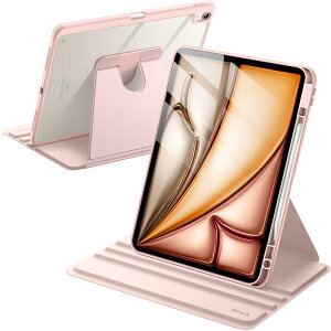 JEDirect ]P[X iPad Air 13C` M2i2024jp Pencilz_[t 360°]ی X^hJo[ NAobN I[gEFCN/X[v (TfBsN)