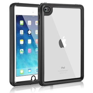 iPad mini4 �P�[�X IP68�h�� �h�o ���� �ϏՌ� �J�o�[ �Ռ��z�� �S�ʕی� �y�� �����P�[�X �h���P�[�X �~�j4��p (�u���b�N)