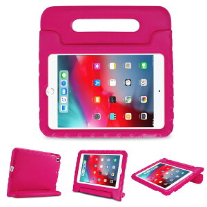 ProCase iPad Mini 5 / Mini 4 �L�b�Y�P�[�X �A�ϏՌ��� �n���h���ƃL�b�N�X�^���h�@�\ �y�ʃo���p�[�P�[�X �Ή��@��FApple iPad Mini 5th Gen 2019 / iPad Mini 4 2015 -�}�[���^
